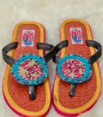 Hand made Floral African Slipper for Women