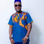 African Dashiki for Men Made in Denim & Wax Fabric