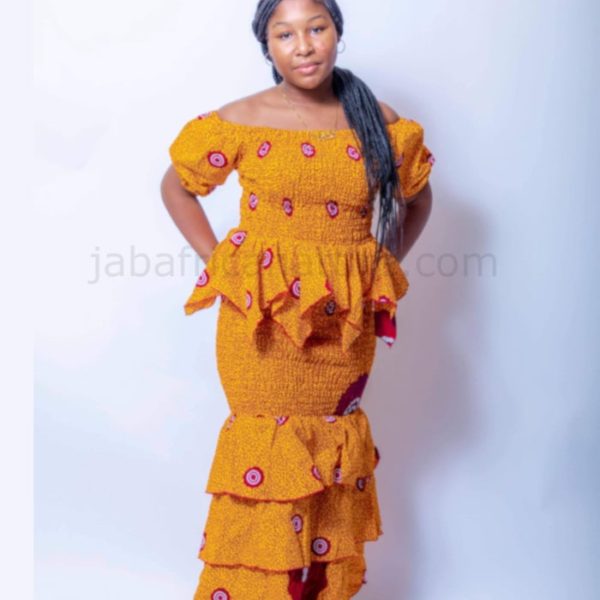 Verwin African print dress
