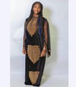 Women's African Abaya Black