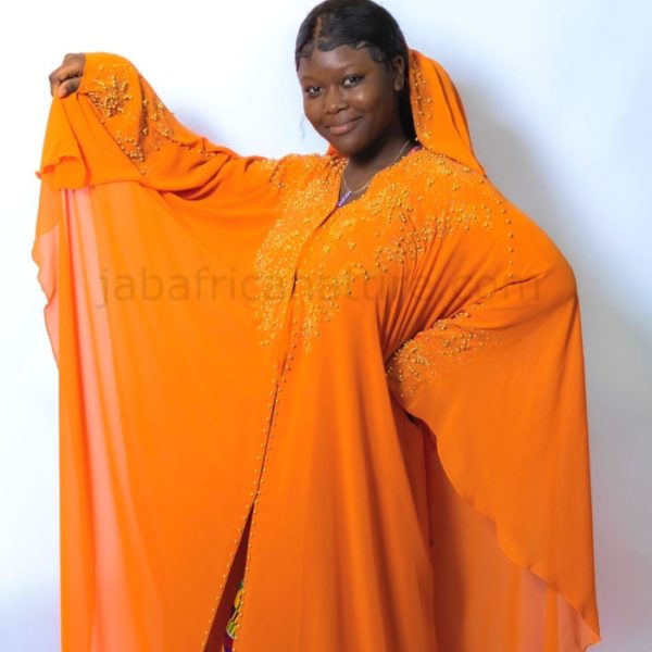 Women's African Abaya Orange