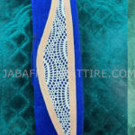 African Traditional Jaali Pattern Blue Color Kufi Prayer Cap for Men