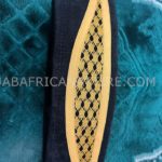 African Traditional Jaali Pattern Black Color Kufi Prayer Cap for Men