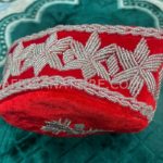 African Hat Traditional Red Color Embroidered King Hat for Men