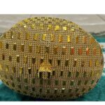 African Traditional King Hat / Queen Hat Golden Color with Metallic Look