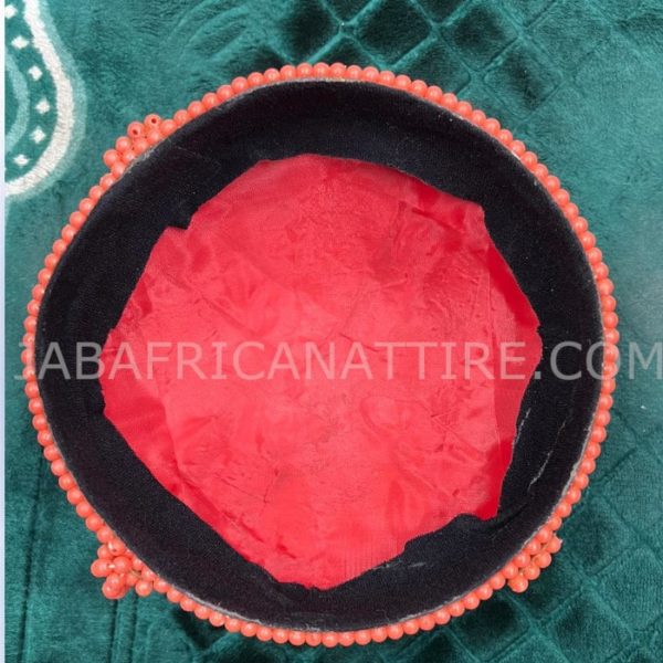 African Hat Traditional Beaded King Hat for Women